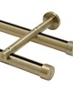 Aria Metal Metal Baton 36in Steel Clip Brushed Brass