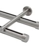 Aria Metal Metal Baton 36in Steel Clip Satin Nickel