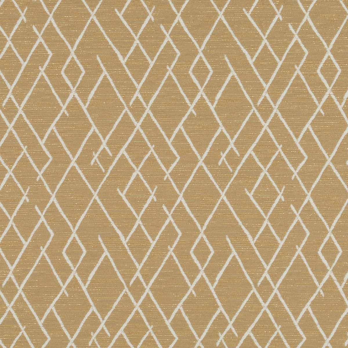 Robert Allen Broken Trellis Brass Fabric