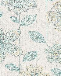 Maisie Teal Batik Flower by   