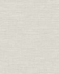 Exhale Light Grey Faux Grasscloth Wallpaper by   