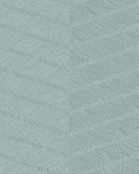 Aspen Aqua Chevron Wallpaper by   