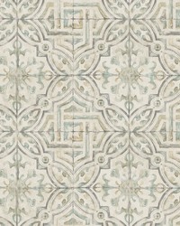 Sonoma Olive Spanish Tile Wallpaper by   