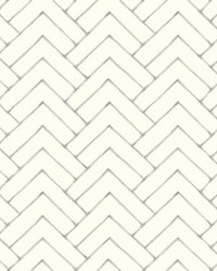 Oswin Grey Tiered Herringbone Wallpaper 3125-72364 by   
