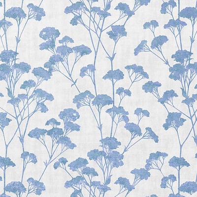 Sprig Blue Trail Wallpaper 4157-M1539 Curio 4157-M1539 Blue Non Woven Flower Wallpaper 