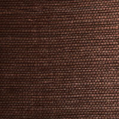 Brewster Wallcovering Xiu Dark Brown Grasscloth Wallpaper