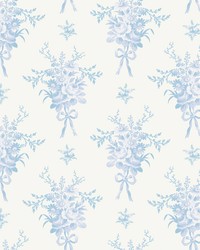 Rosie Arrangements Icey Winters Bouquet Toss Wallpaper AST4651 by   