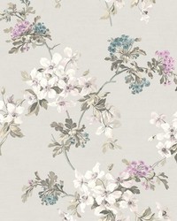 Silana Lavender Dogwood Trail by  Brewster Wallcovering 