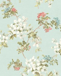 Silana Sky Dogwood Trail by  Brewster Wallcovering 