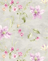 Avery Slate Lily Trail by  Brewster Wallcovering 