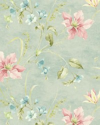 Avery Sky Lily Trail by  Brewster Wallcovering 