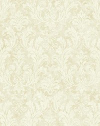 Dumont Cream Damask by  Brewster Wallcovering 
