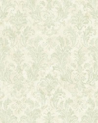 Dumont Mint Damask by  Brewster Wallcovering 