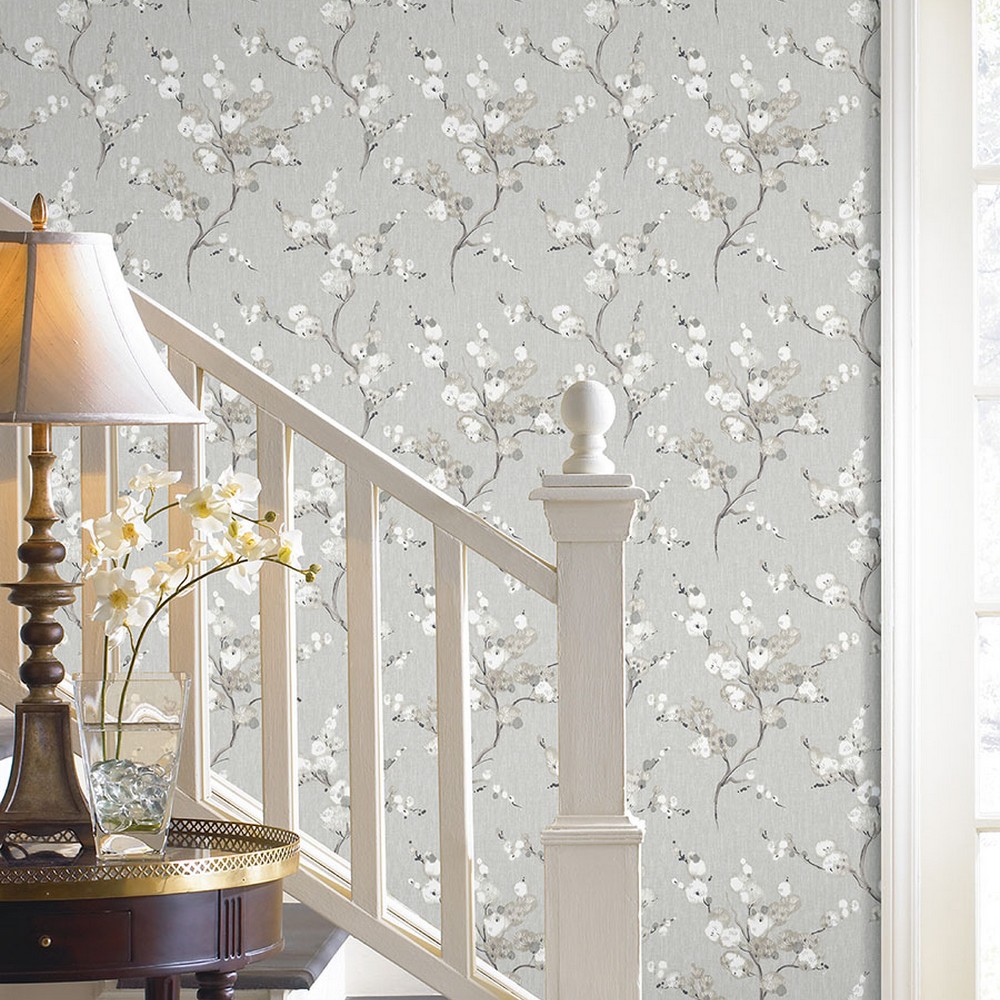 Brewster Wallcovering Grey Mirei Peel & Stick Wallpaper NUS4301 Wallpaper