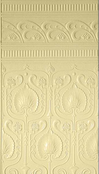 Ironwork Scroll Dado Paintable Texture Architectural Wallpaper Dado 9328