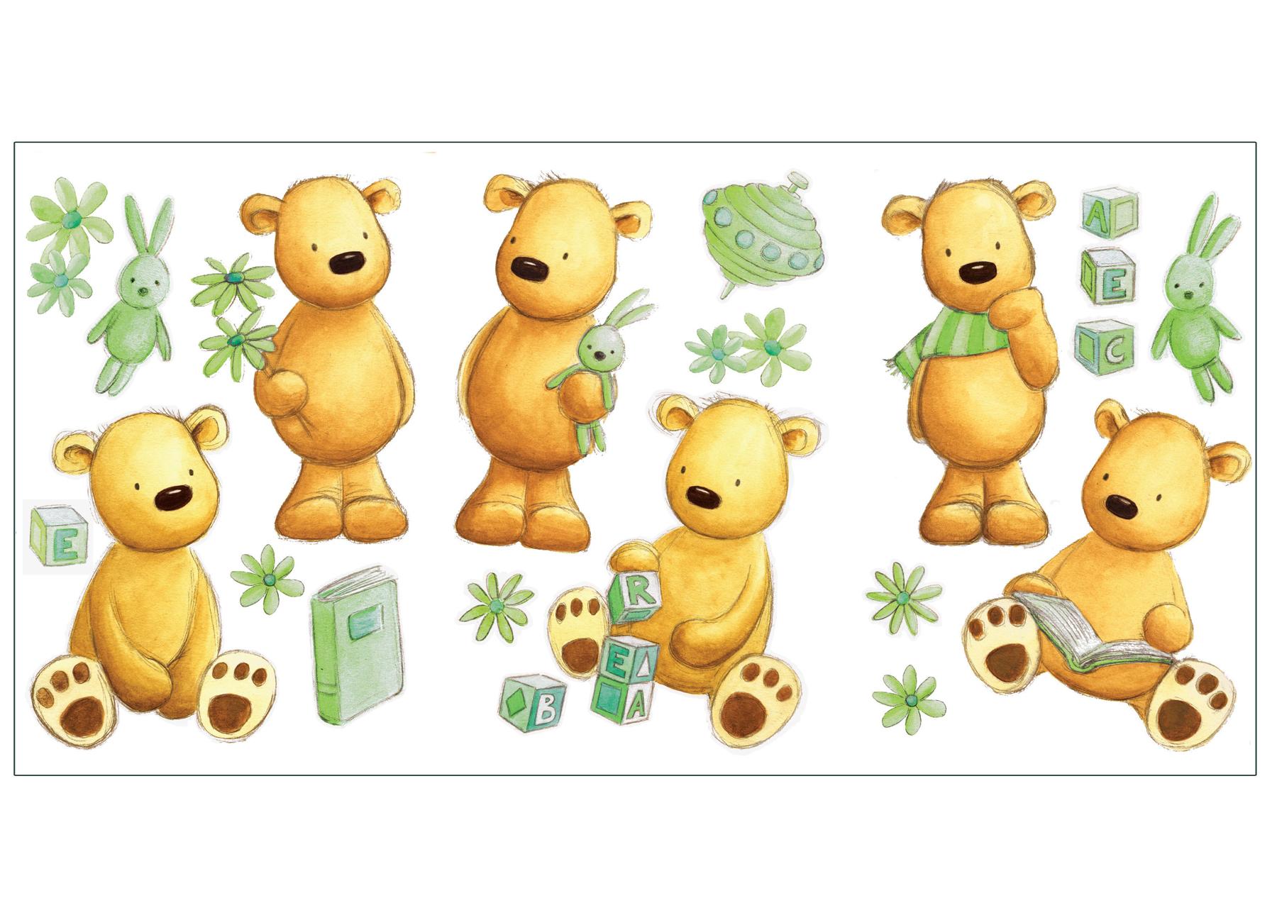 teddy bear wall stickers